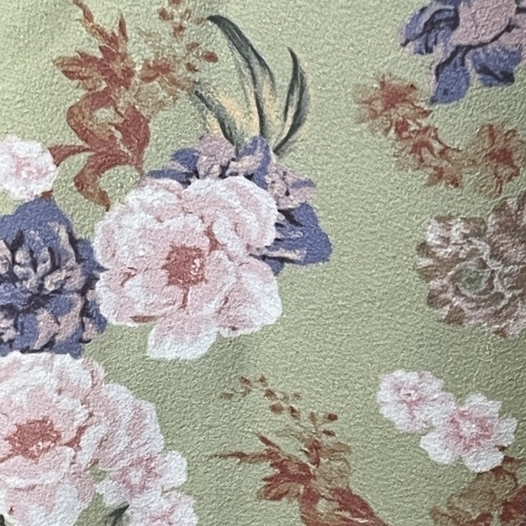 House of CB Sz Small Charlotte Peony Print Midi Dress High Side Slit Coquette - Picture 8 of 16